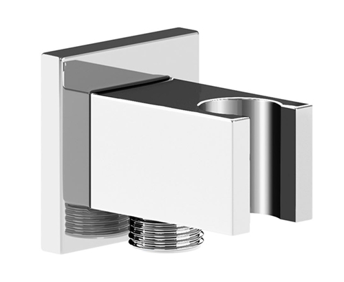 Roca Przyłącze kątowe Aqua Square 1/2" z uchwytem na słuchawkę (A5B0850C00)